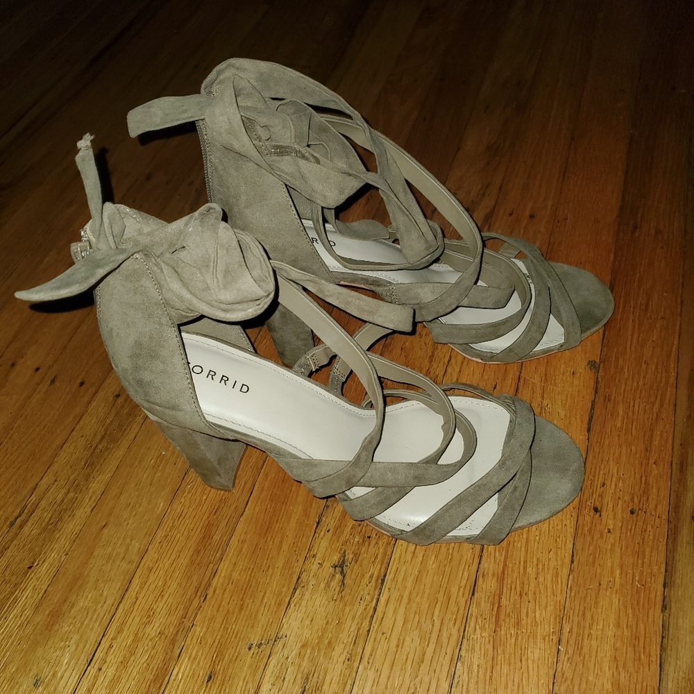 Taupe strappy sandals